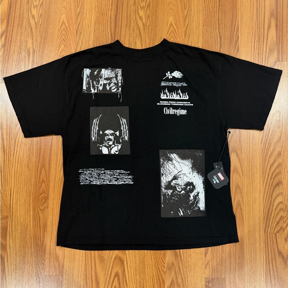 Wolverine Black Graphic T-Shirt